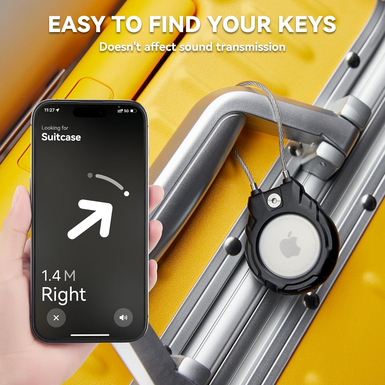 Soporte para AirTag GOCII, estuche impermeable, paquete de 4