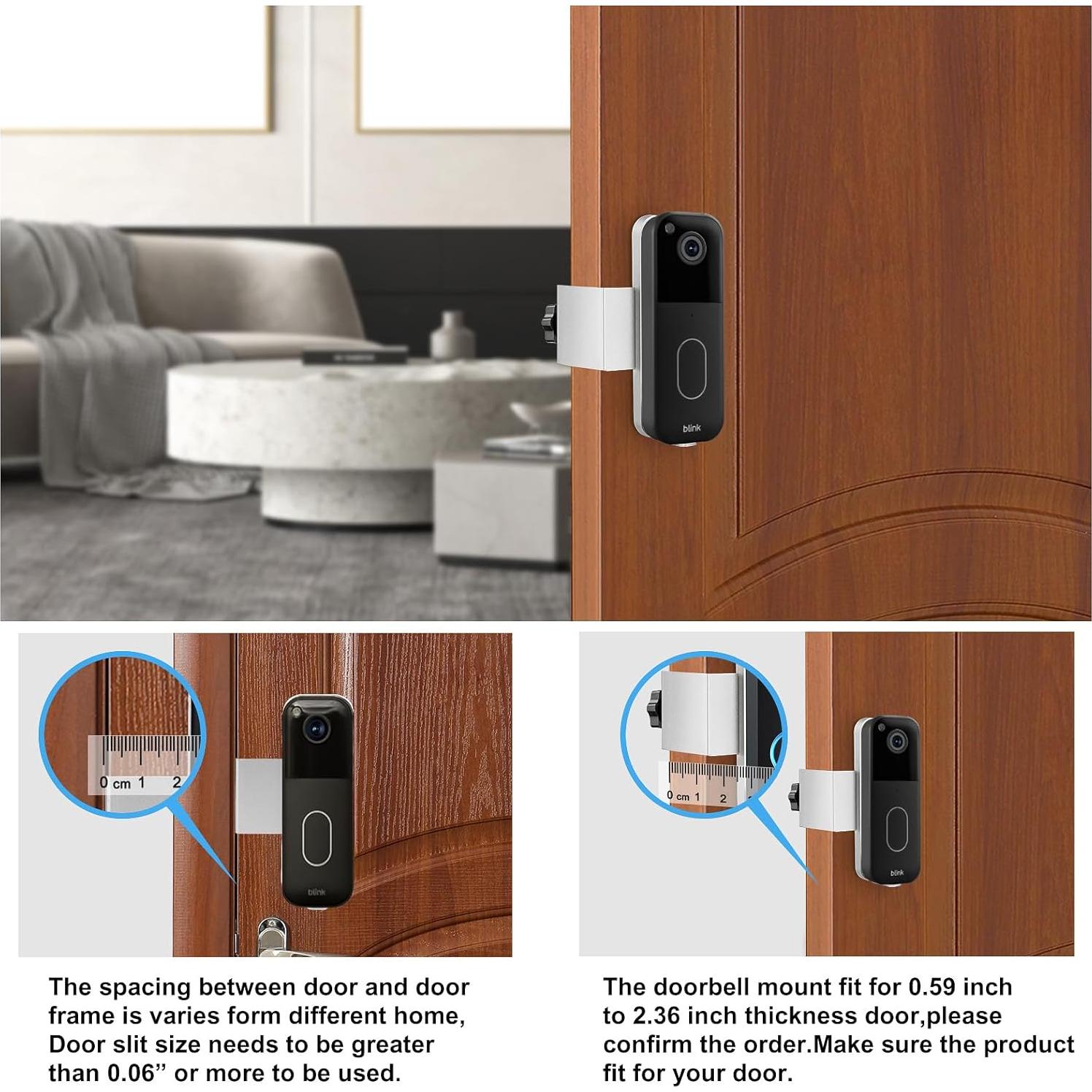 Soporte Antirrobo para Timbre Blink - Instalación Sin Perforación