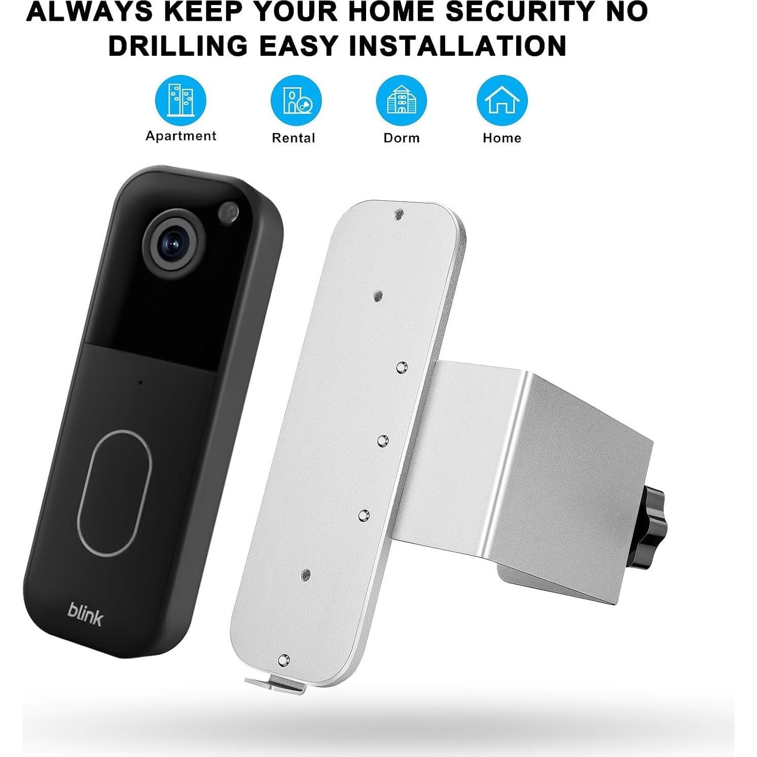 Soporte Antirrobo para Timbre Blink - Instalación Sin Perforación