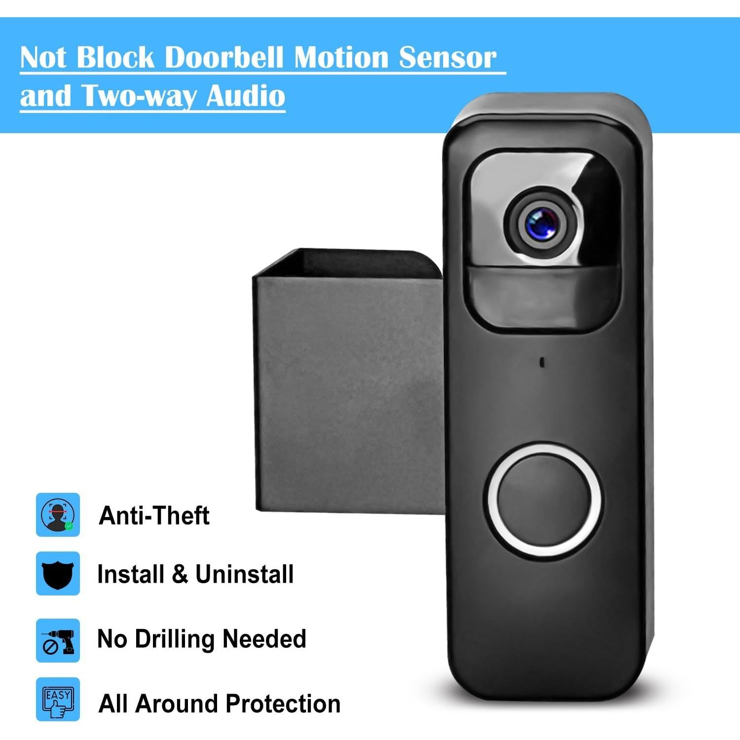 Soporte de Timbre de Video Blink - Antirrobo, Fácil Instalación