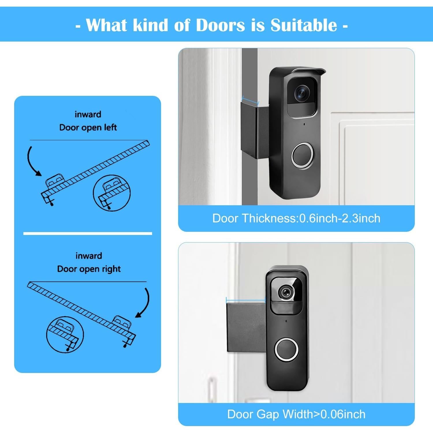 Soporte de Timbre de Video Blink - Antirrobo, Fácil Instalación