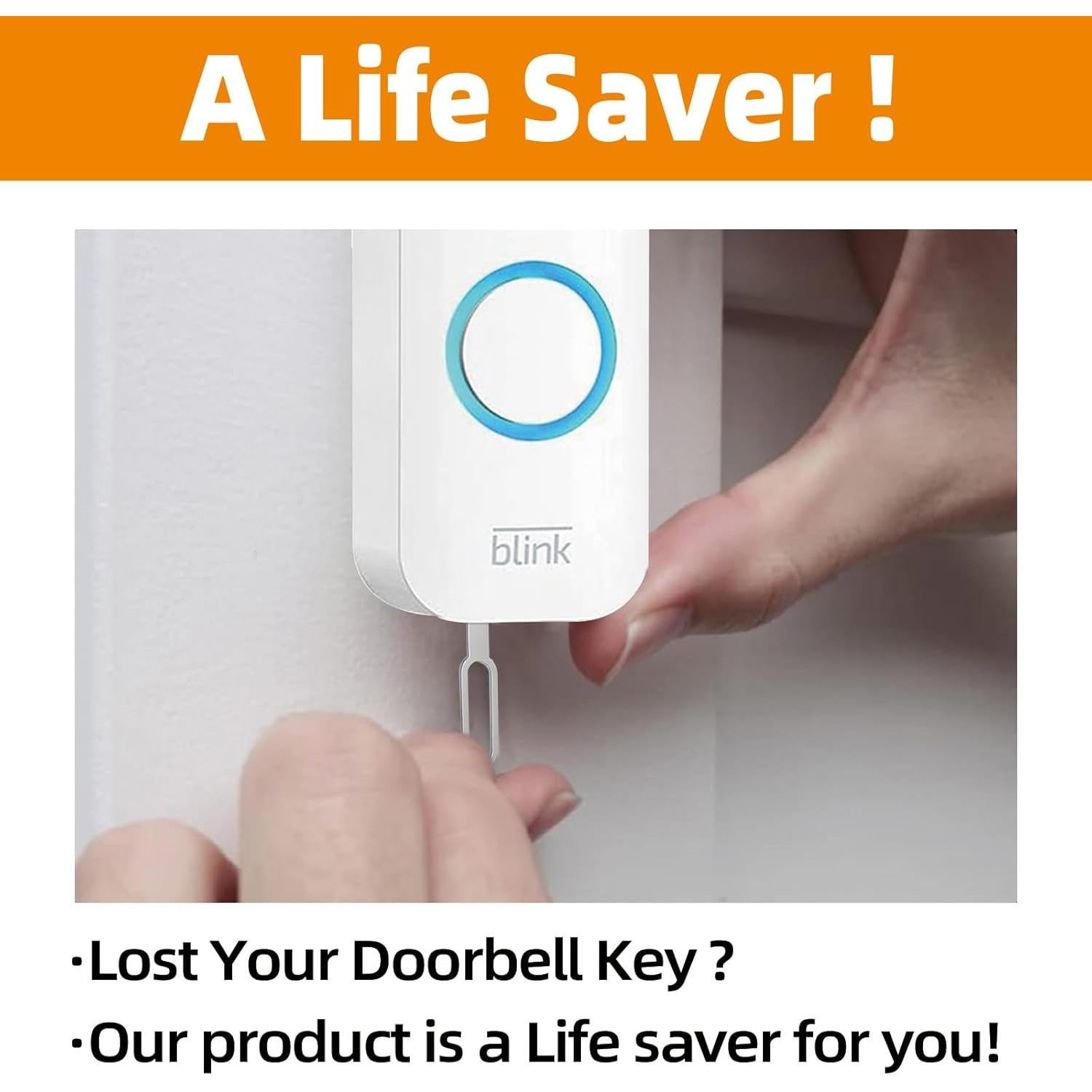 Llave de Reemplazo para Timbre Blink - Acero Inoxidable - 2 Piezas