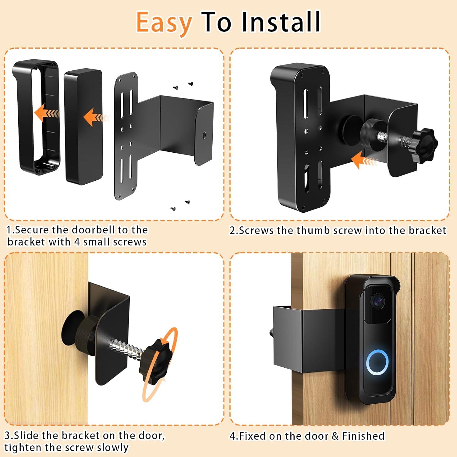 Soporte Antirrobo para Timbre Blink con Cubierta para Lluvia