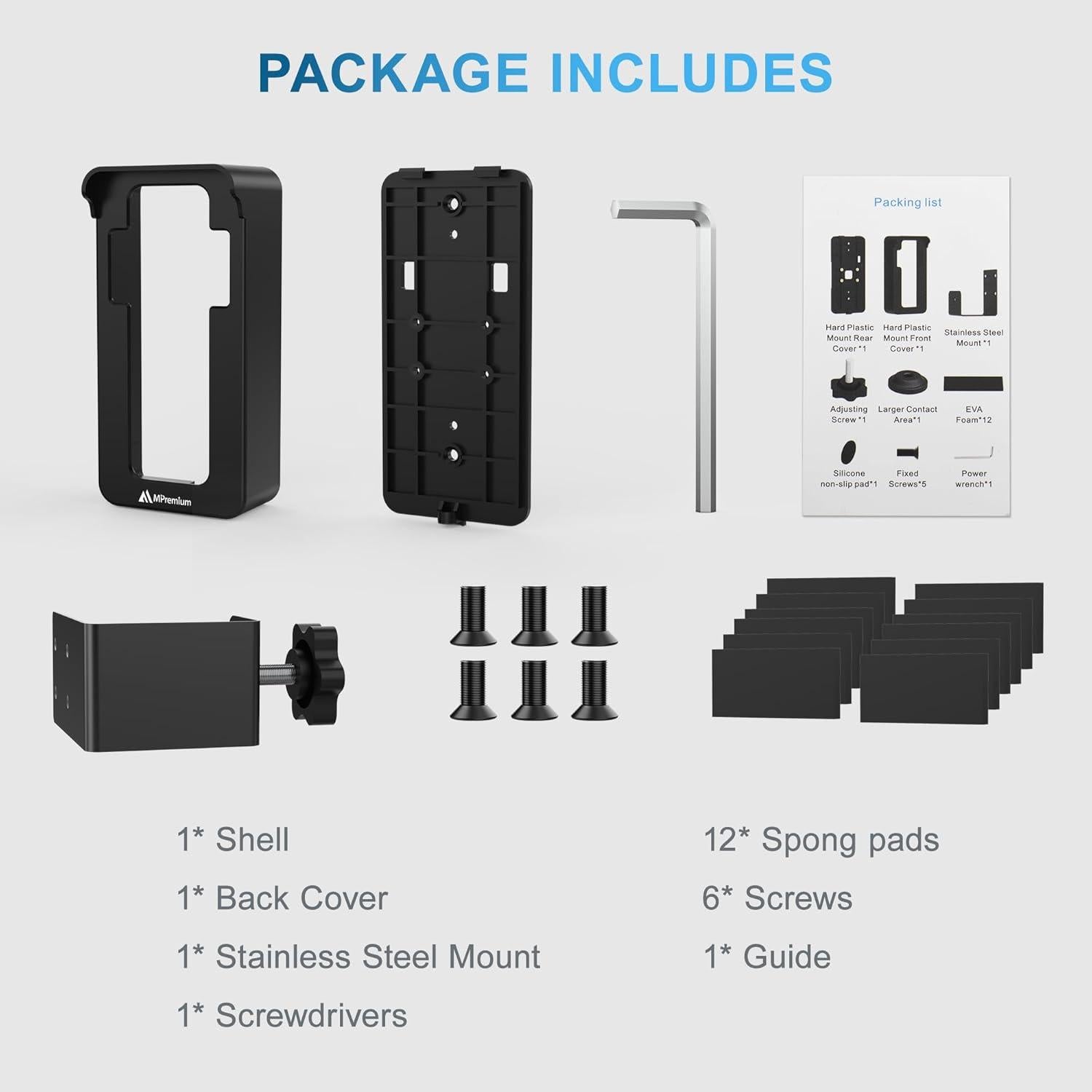 Soporte Antirrobo para Videoportero MiPremium A369 Ajustable