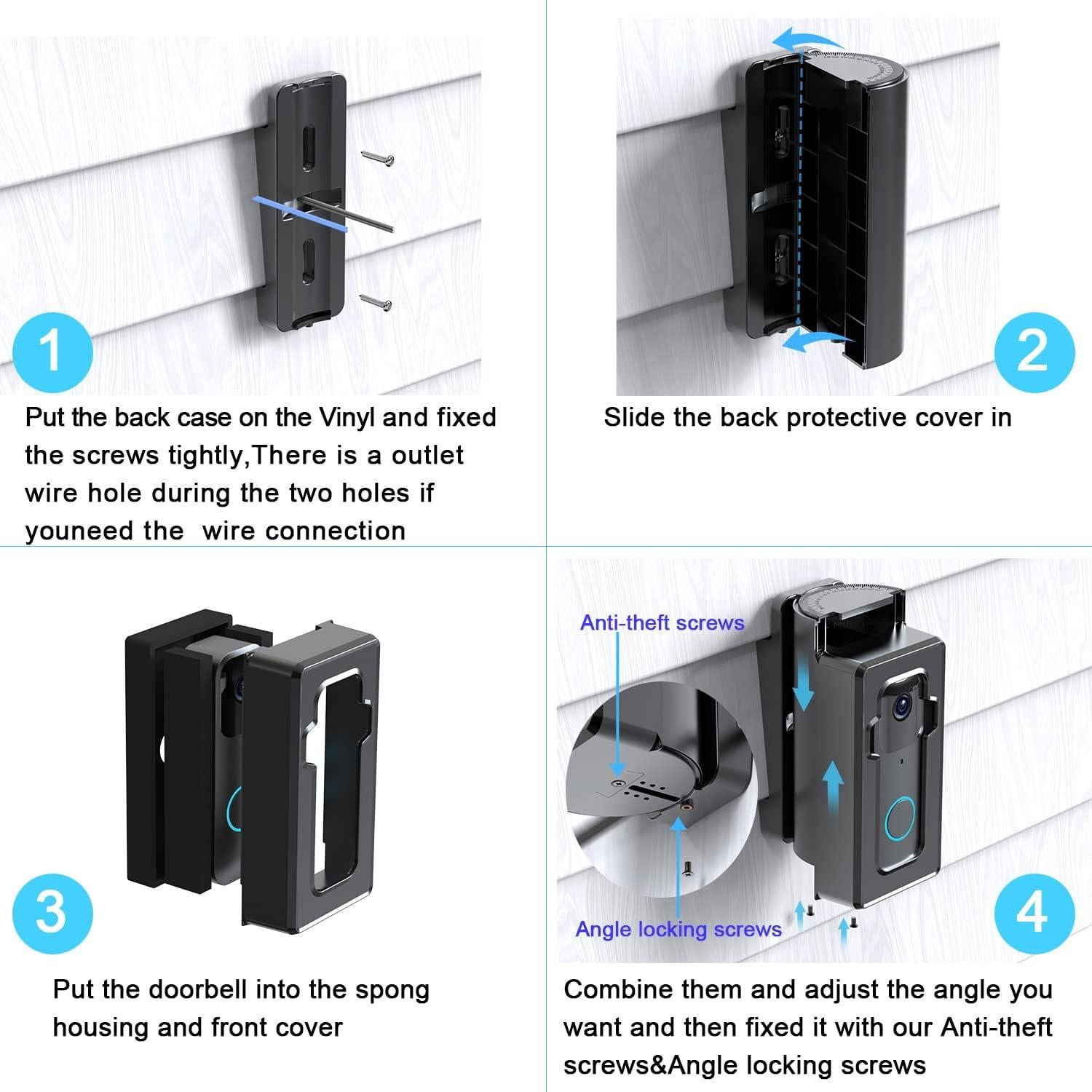 Soporte para timbre Blink 1ra generación AISVAN, ángulo ajustable