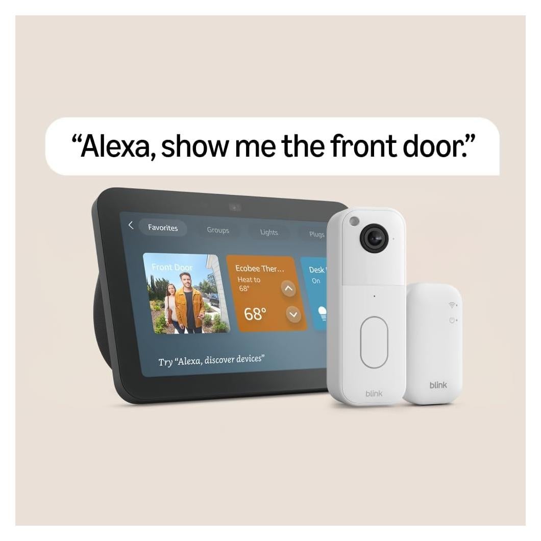 Echo Show 8 with Blink Video Doorbell (newest model)