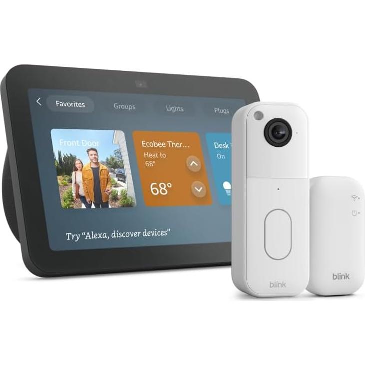 Echo Show 8 with Blink Video Doorbell (newest model)