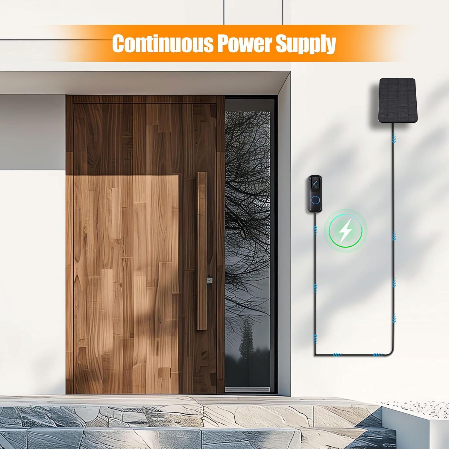 Cargador Solar Rhorawill para Timbre Blink y Outdoor 4 - 4W