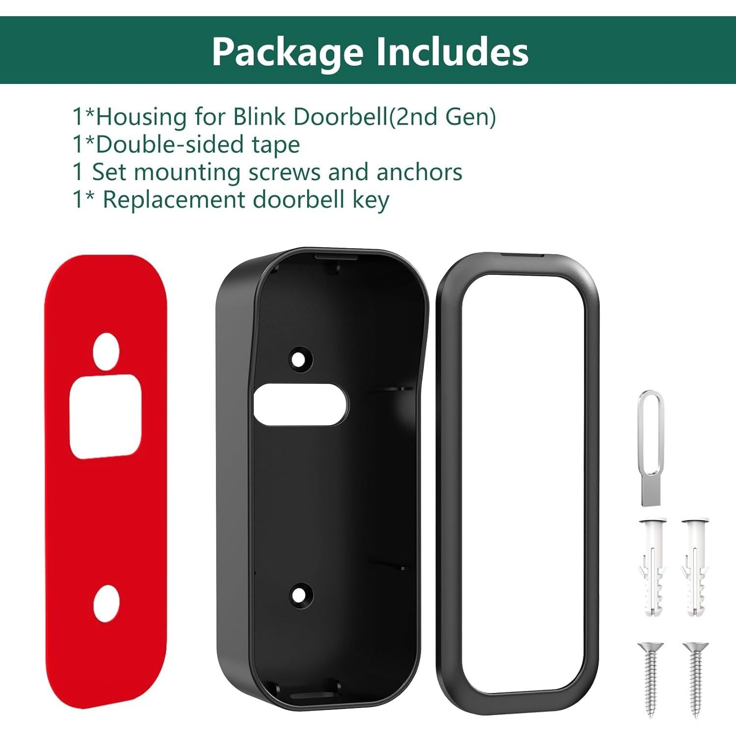 Soporte para Timbre Blink 2ª Generación Hibezos - Negro