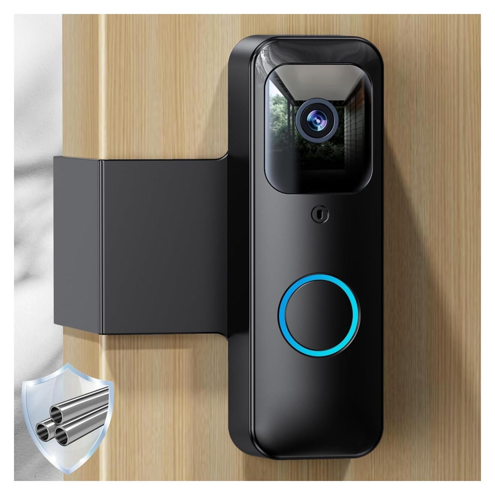 Soporte Antirrobo para Timbre Blink NANW - Sin Perforación, Negro