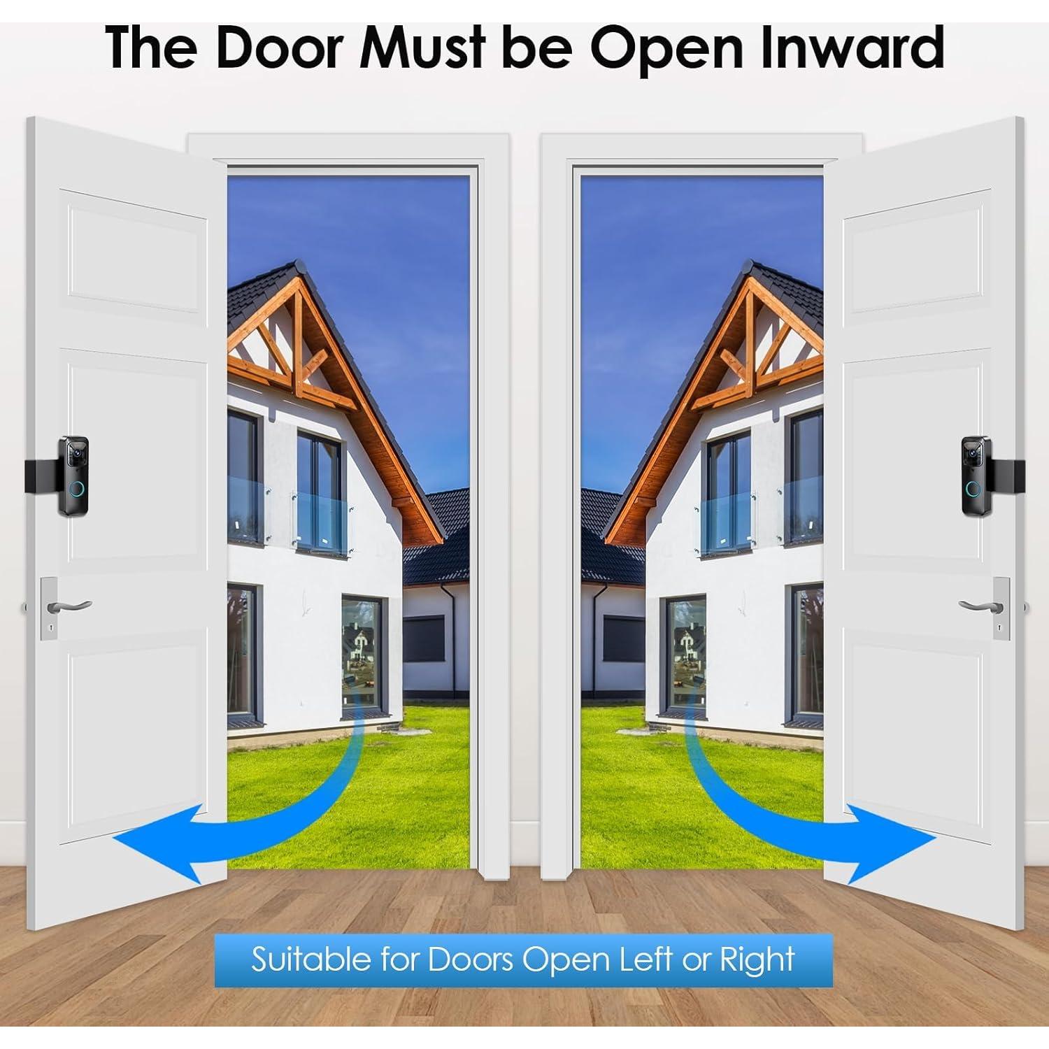 Soporte Antirrobo para Timbre Blink NANW - Sin Perforación, Negro