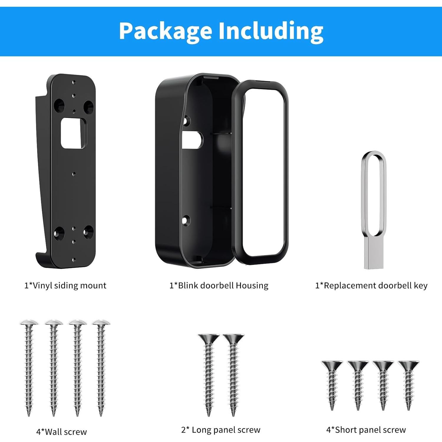 Soporte de Vinilo para Timbre Blink 2ª Gen + Caja Impermeable