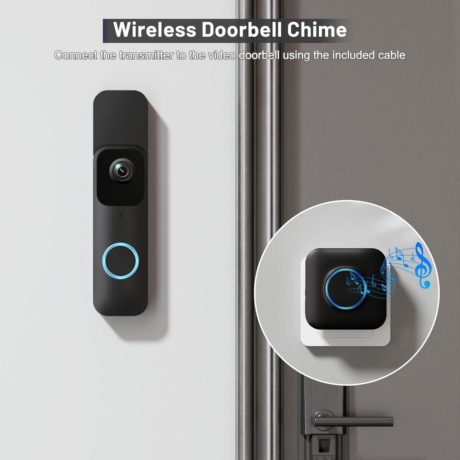 Timbre Inalámbrico Bistee para Video Blink - 1 Extensor y Receptor