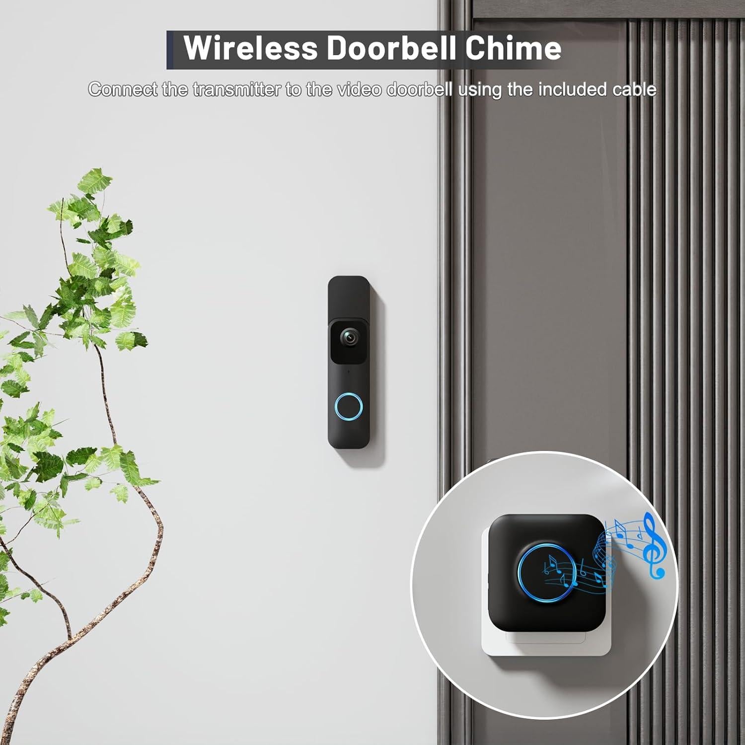 Timbre Inalámbrico Bistee para Video Blink - 1 Extensor y Receptor