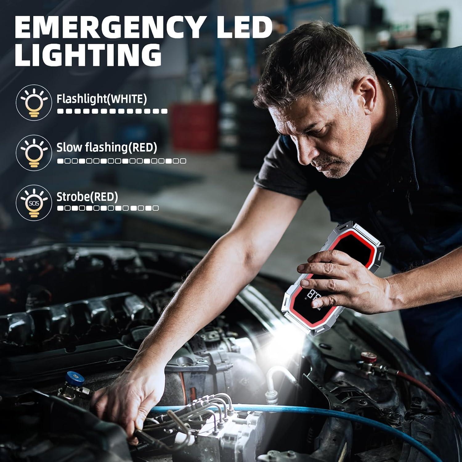 Arrancador de Salto DECHANIE JN-088D 5000A con Compresor 160PSI