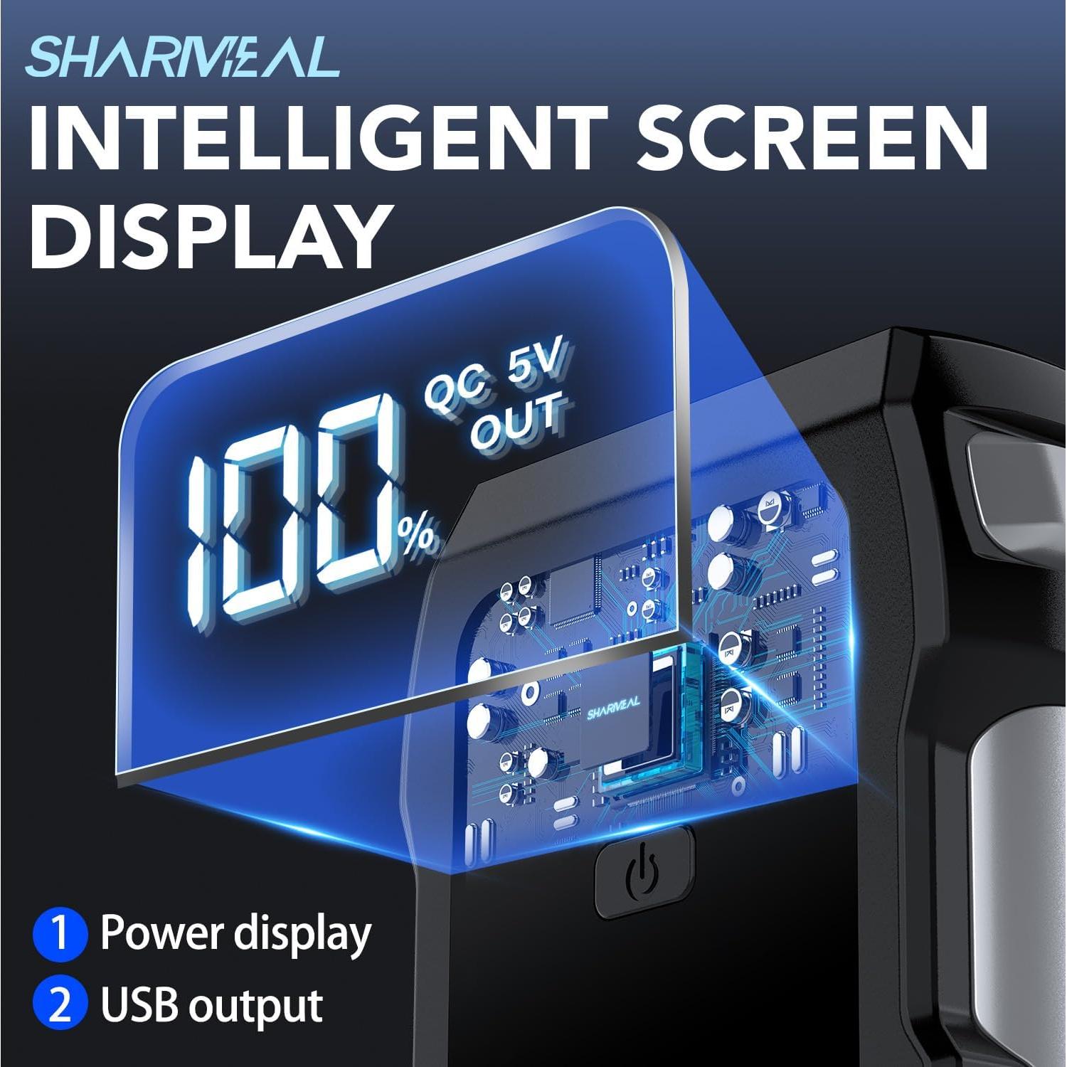 Arrancador de Batería Sharmeal M10-HH-5000A 12V 5000A USB