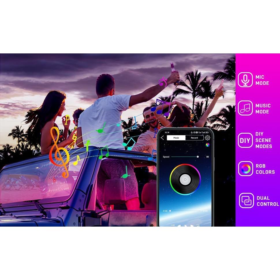 Tira de Luz Interior LED RGB StoneBanks 48 LEDs Control APP