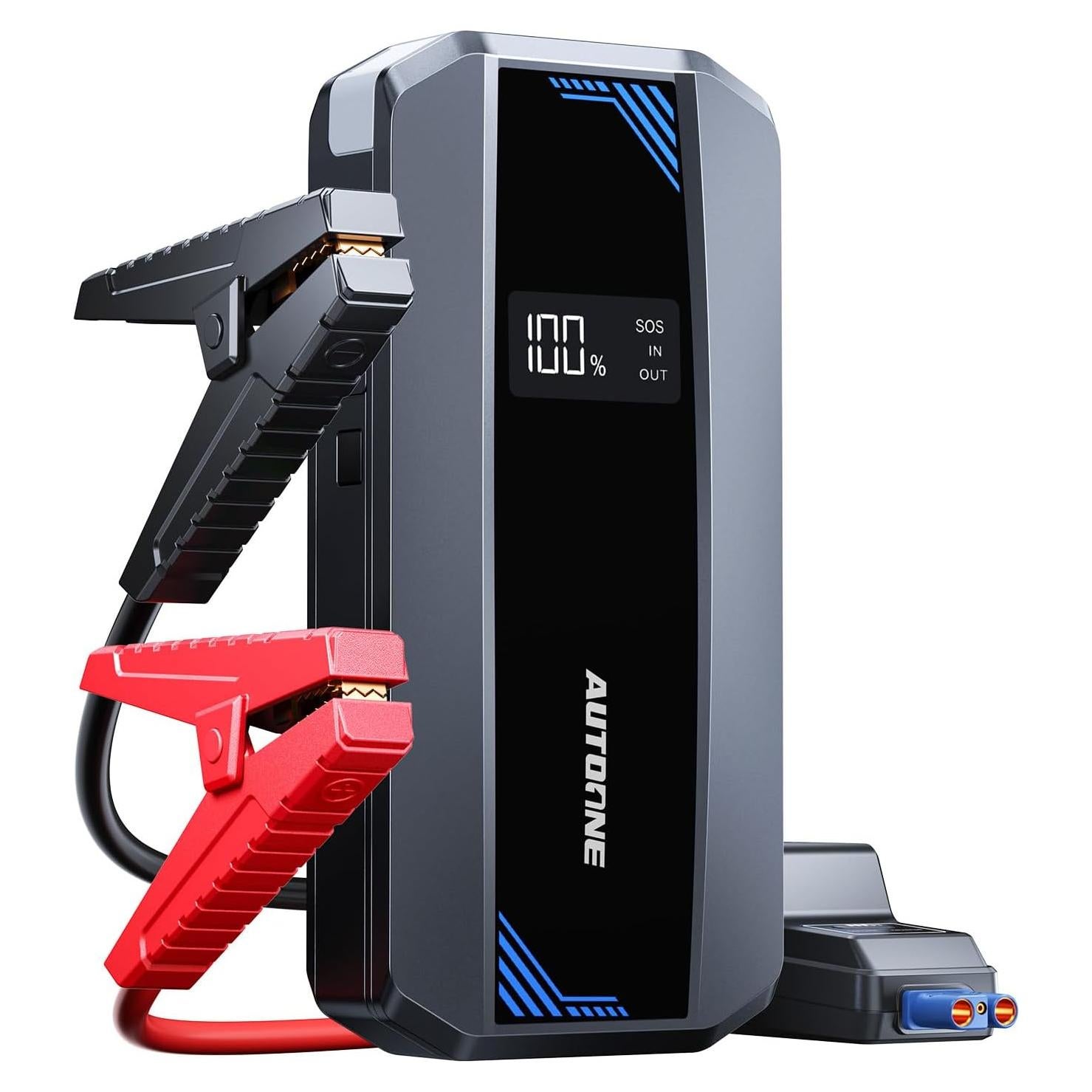 Arrancador de Batería AUTOONE JS1M 6000A 12V con Pantalla LCD