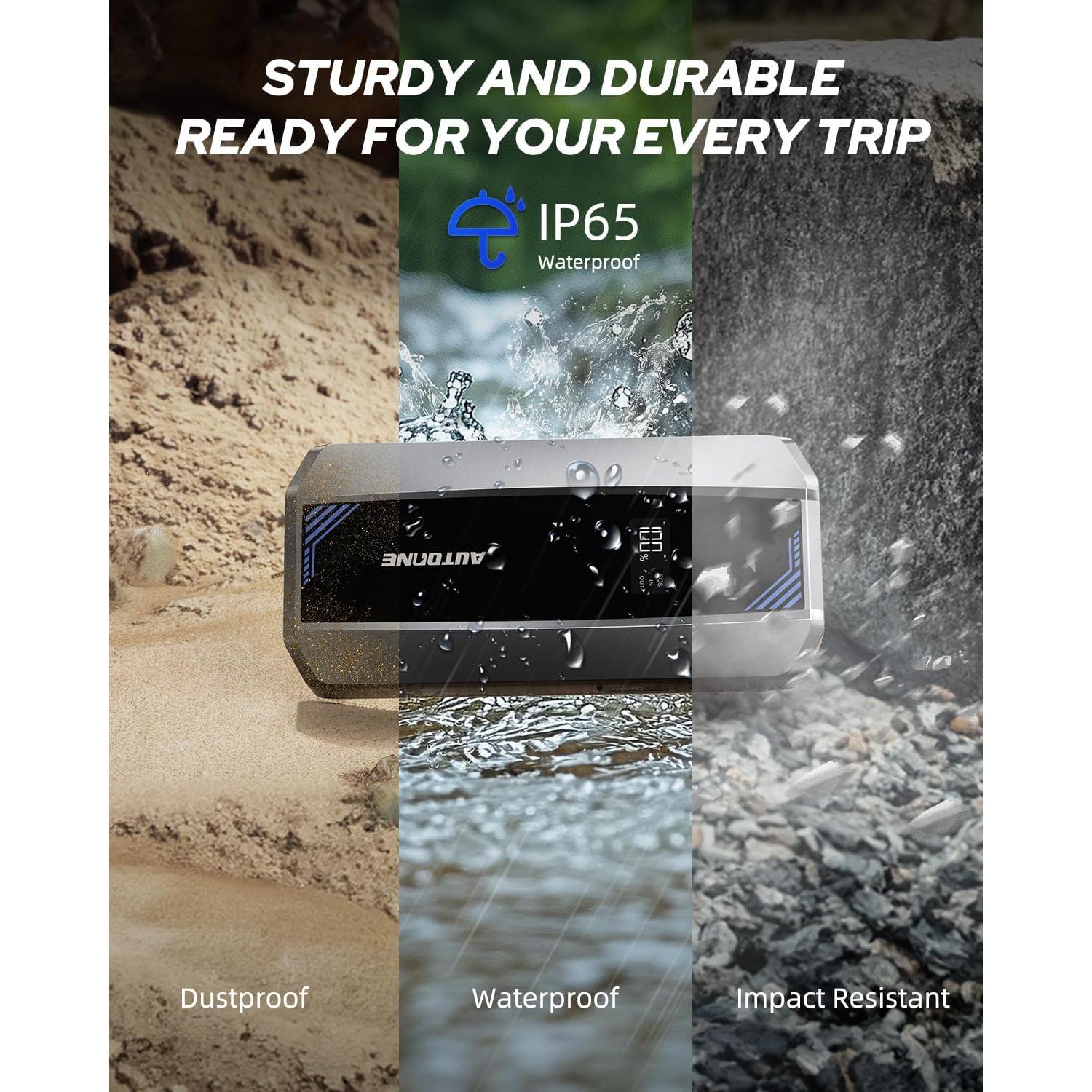 Arrancador de Batería AUTOONE JS1M 6000A 12V con Pantalla LCD