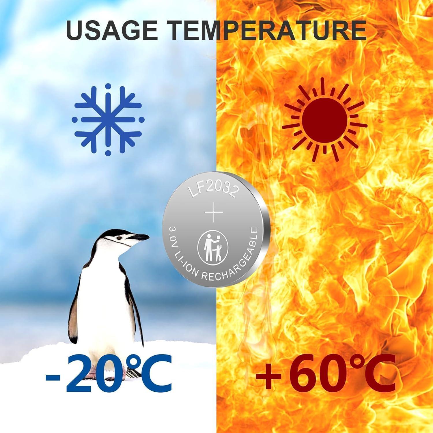 Baterías Recargables CR2032 3V + Cargador - 10 Unidades