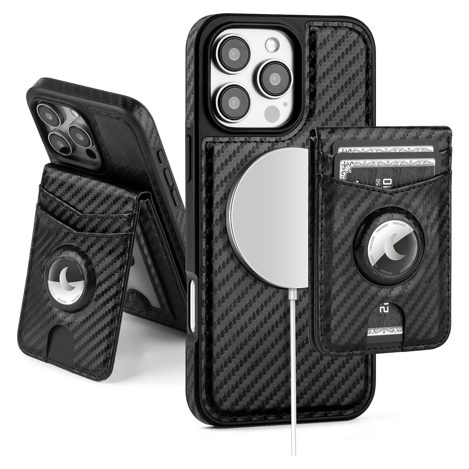 Funda Cartera Magnética SkyEagle para iPhone 16 Pro Max Negro