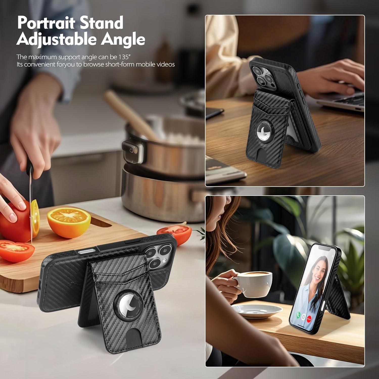 Funda Cartera Magnética SkyEagle para iPhone 16 Pro Max Negro