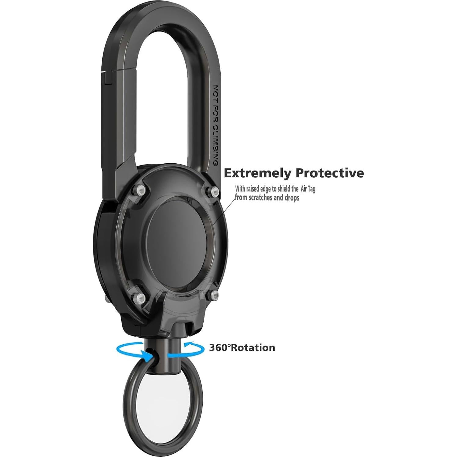 Llave de Aleación para Coche OYILON con Soporte para AirTag