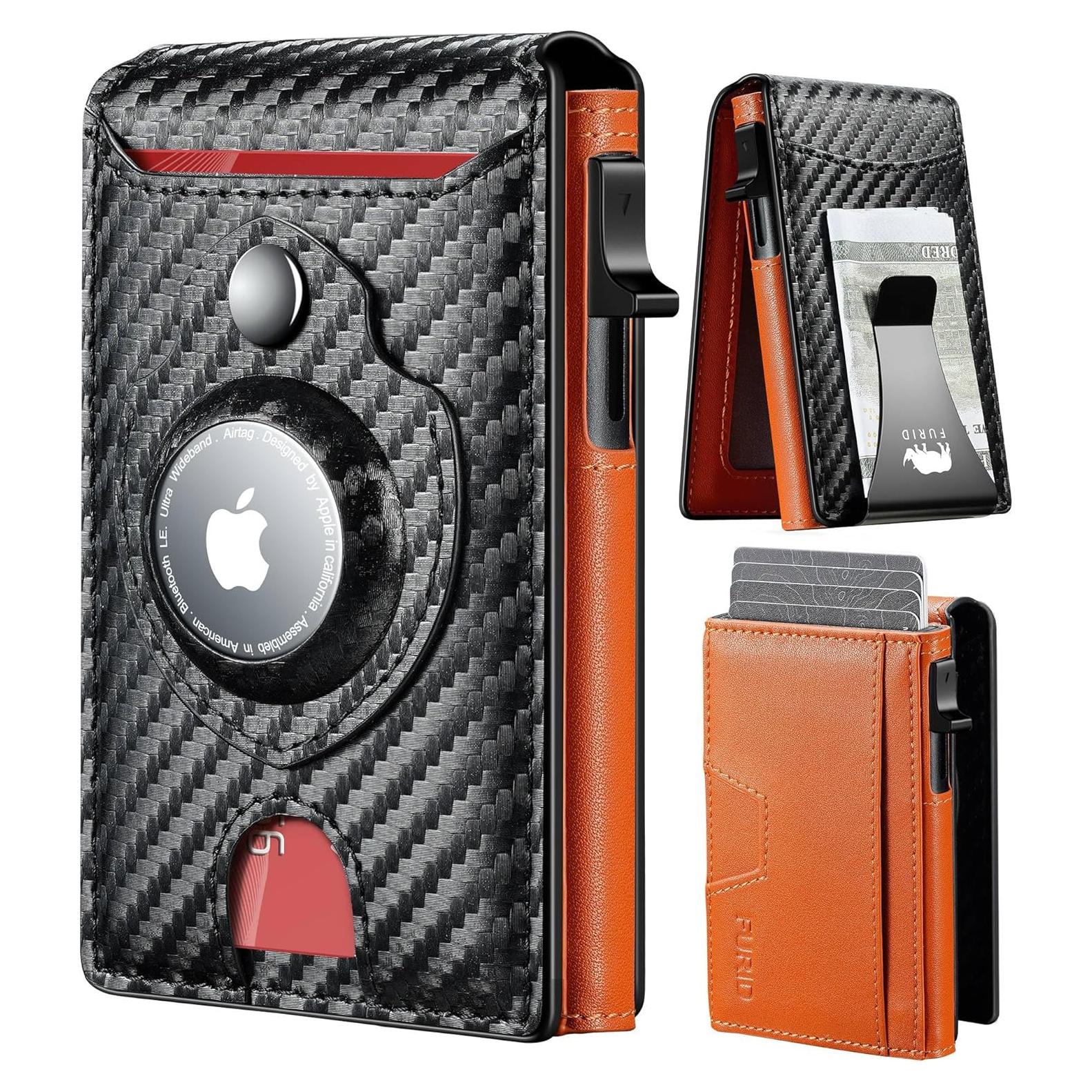 Cartera Furid Airtag para Hombres - Delgada y Minimalista