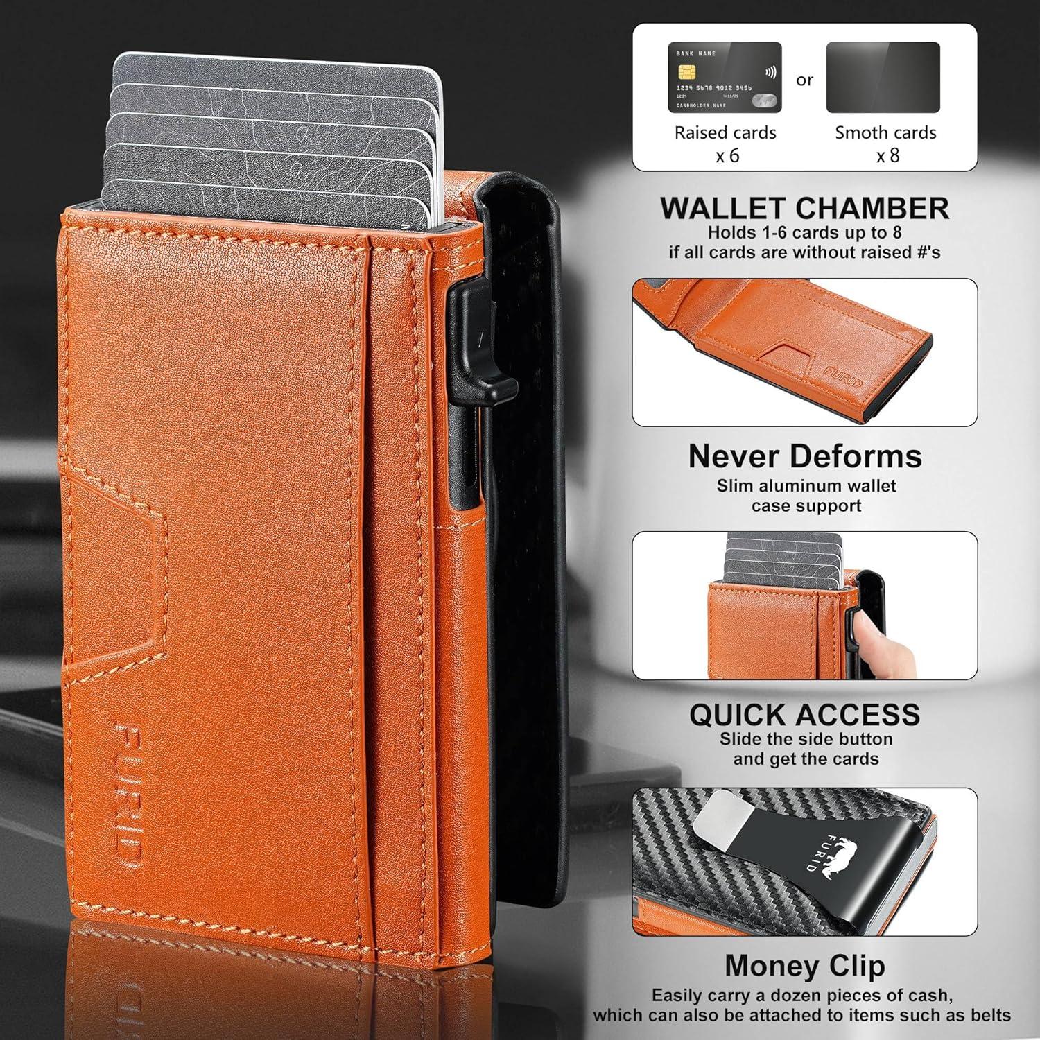 Cartera Furid Airtag para Hombres - Delgada y Minimalista