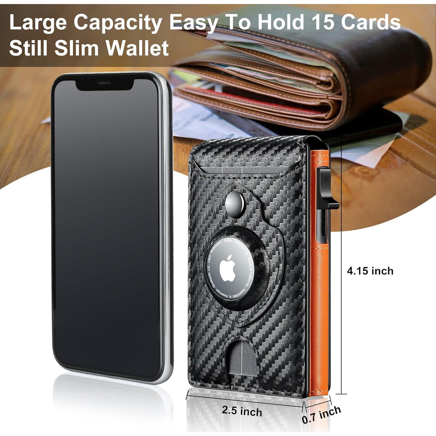 Cartera Furid Airtag para Hombres - Delgada y Minimalista