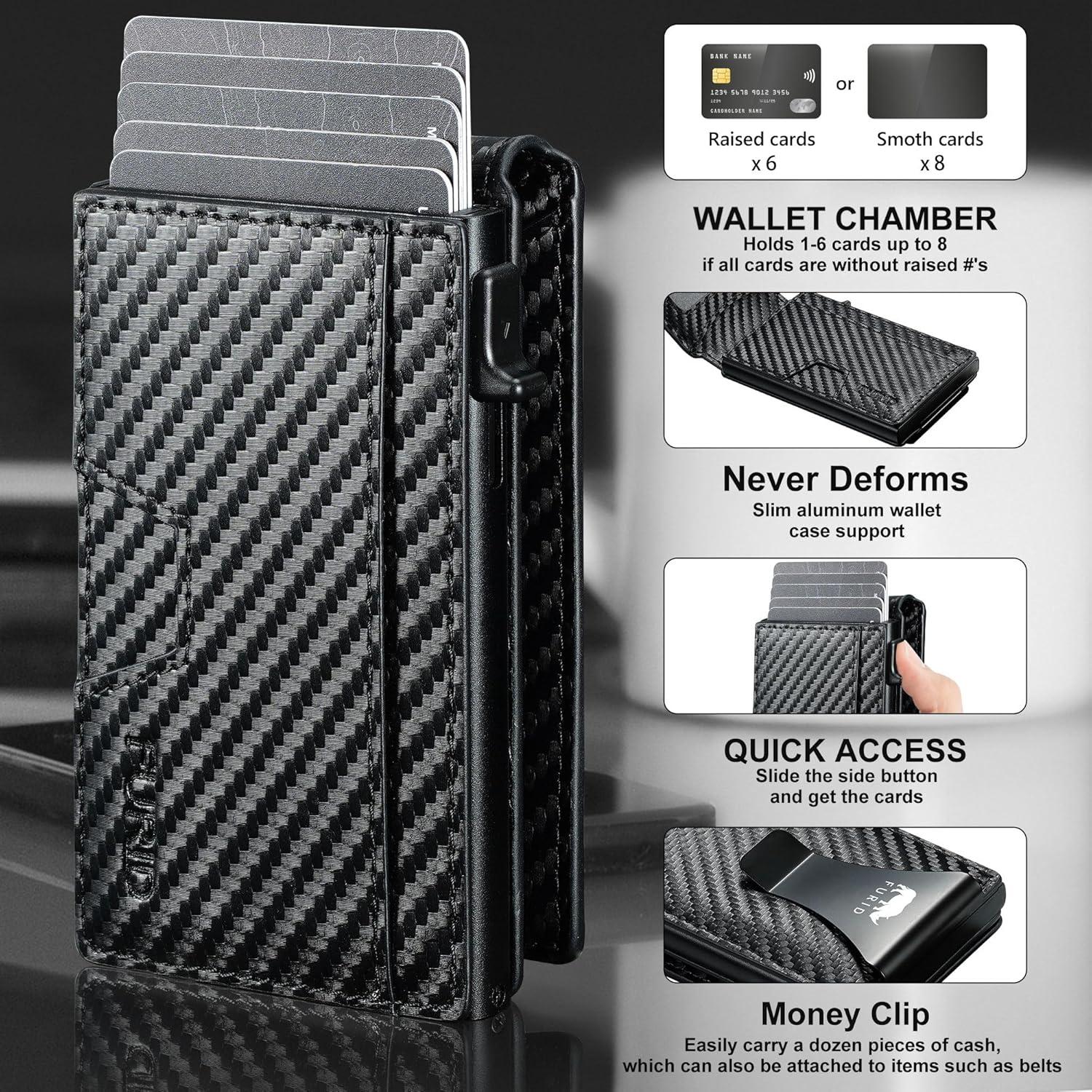 Cartera Airtag Furid para Hombres - Delgada y Minimalista