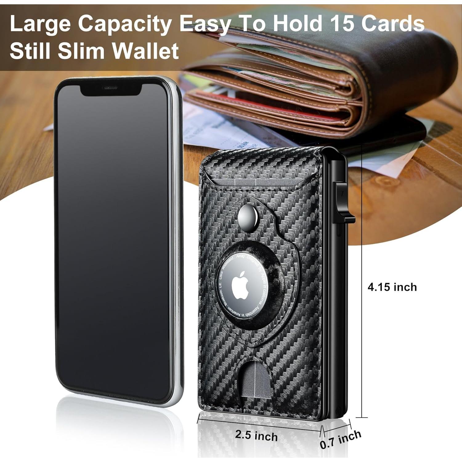 Cartera Airtag Furid para Hombres - Delgada y Minimalista