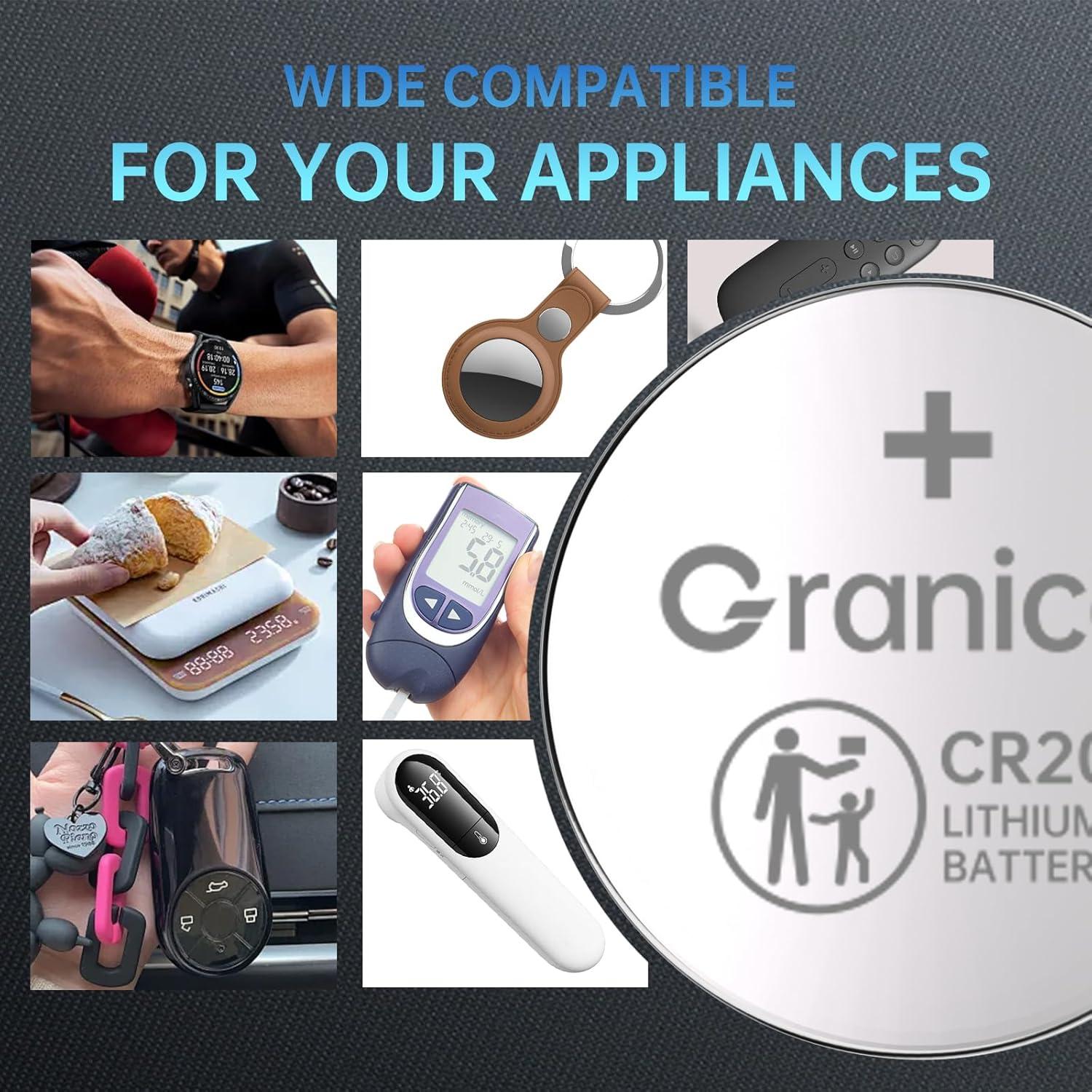 Batería de Litio CR2032 Granicell 3V para Dispositivos Inteligentes