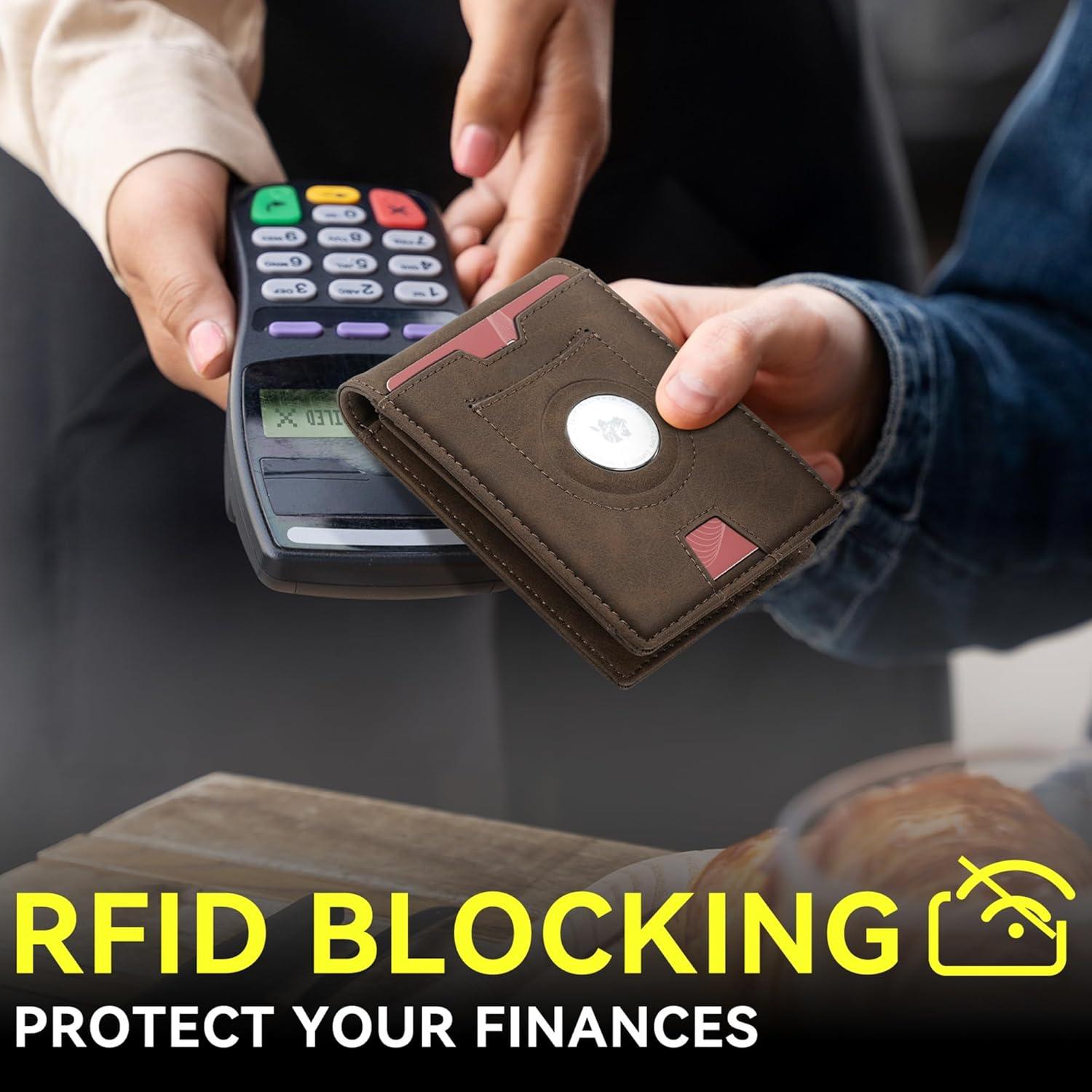 Billetera Slim para Hombres Furid con Soporte para AirTag