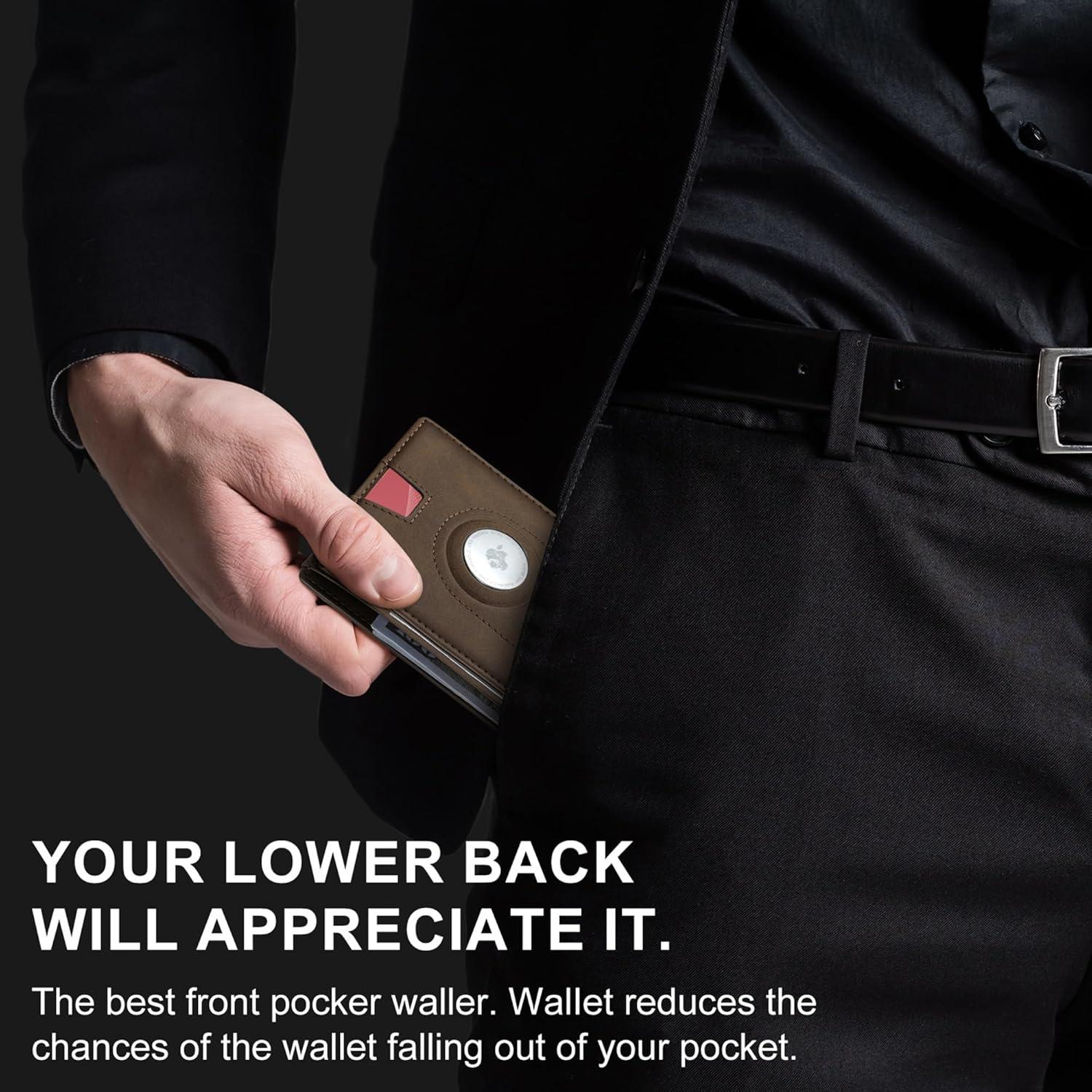 Billetera Slim para Hombres Furid con Soporte para AirTag