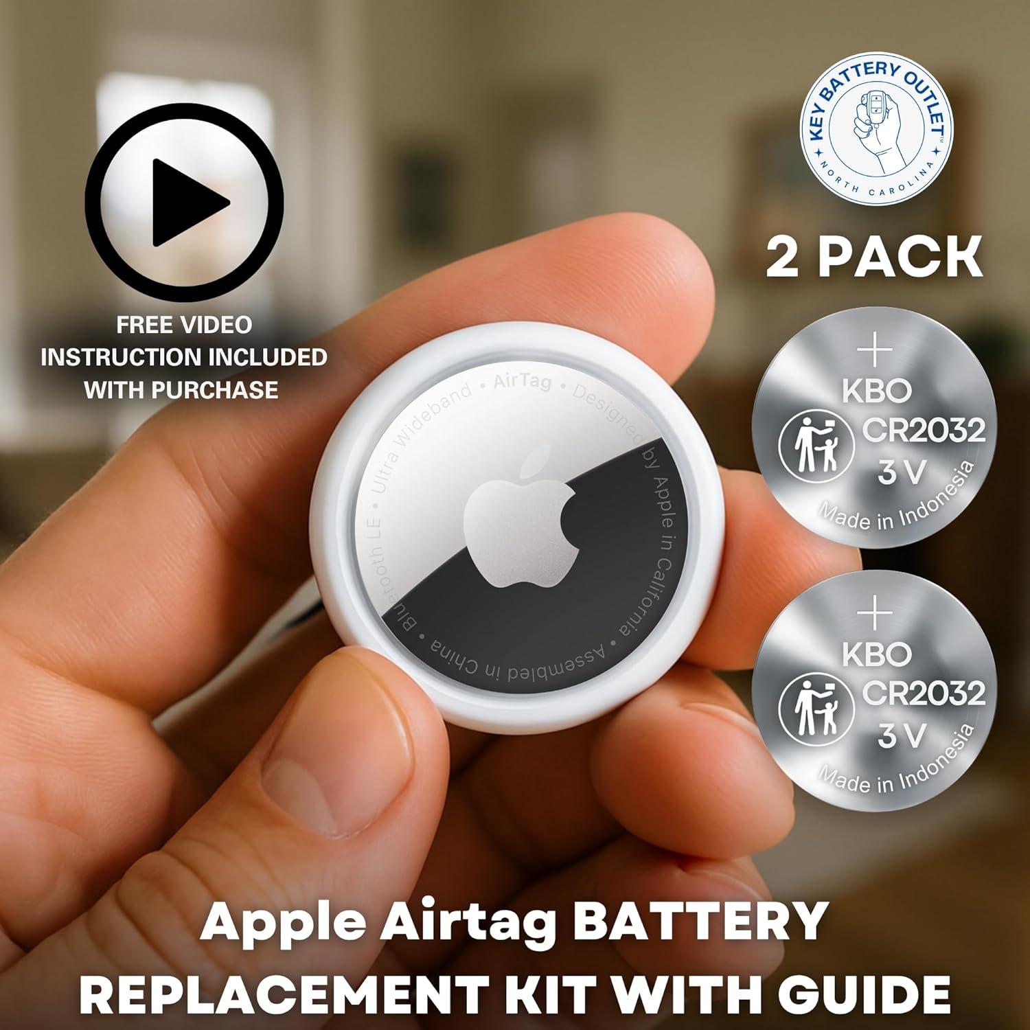 Baterías de Reemplazo para Apple AirTag - Paquete de 2 CR2032