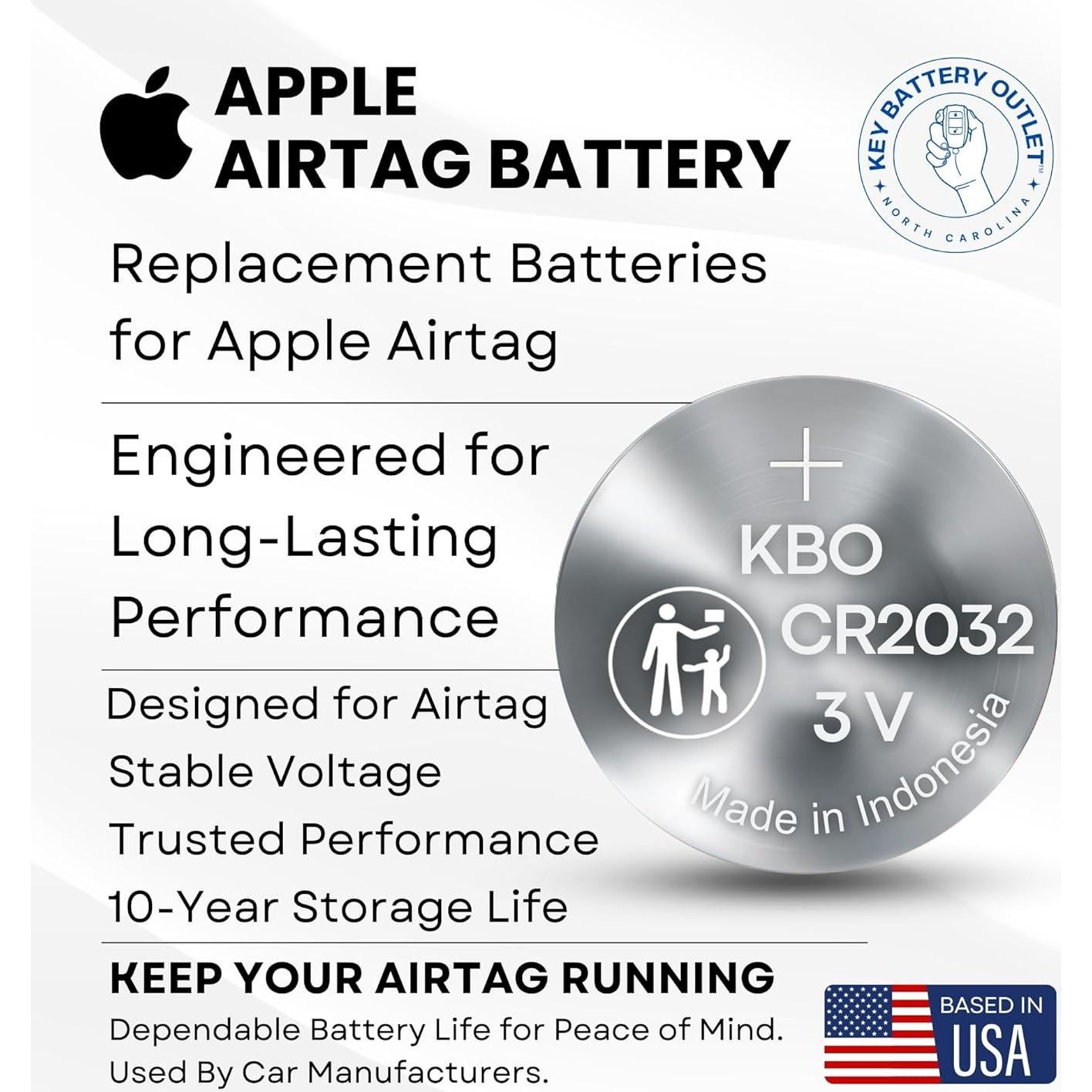 Baterías de Reemplazo para Apple AirTag - Paquete de 2 CR2032