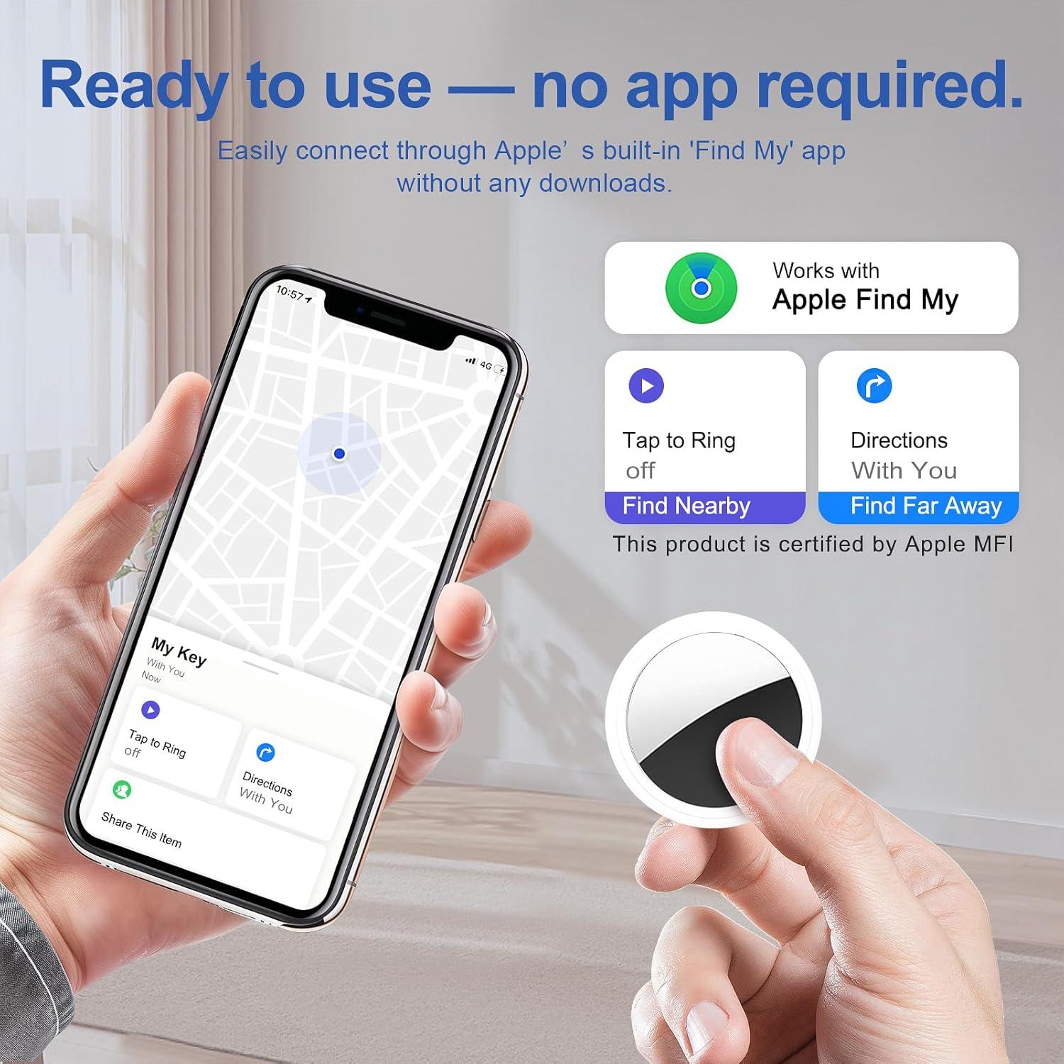 Air Tracker Tag HomLxcIar Paquete de 2 Impermeable iOS