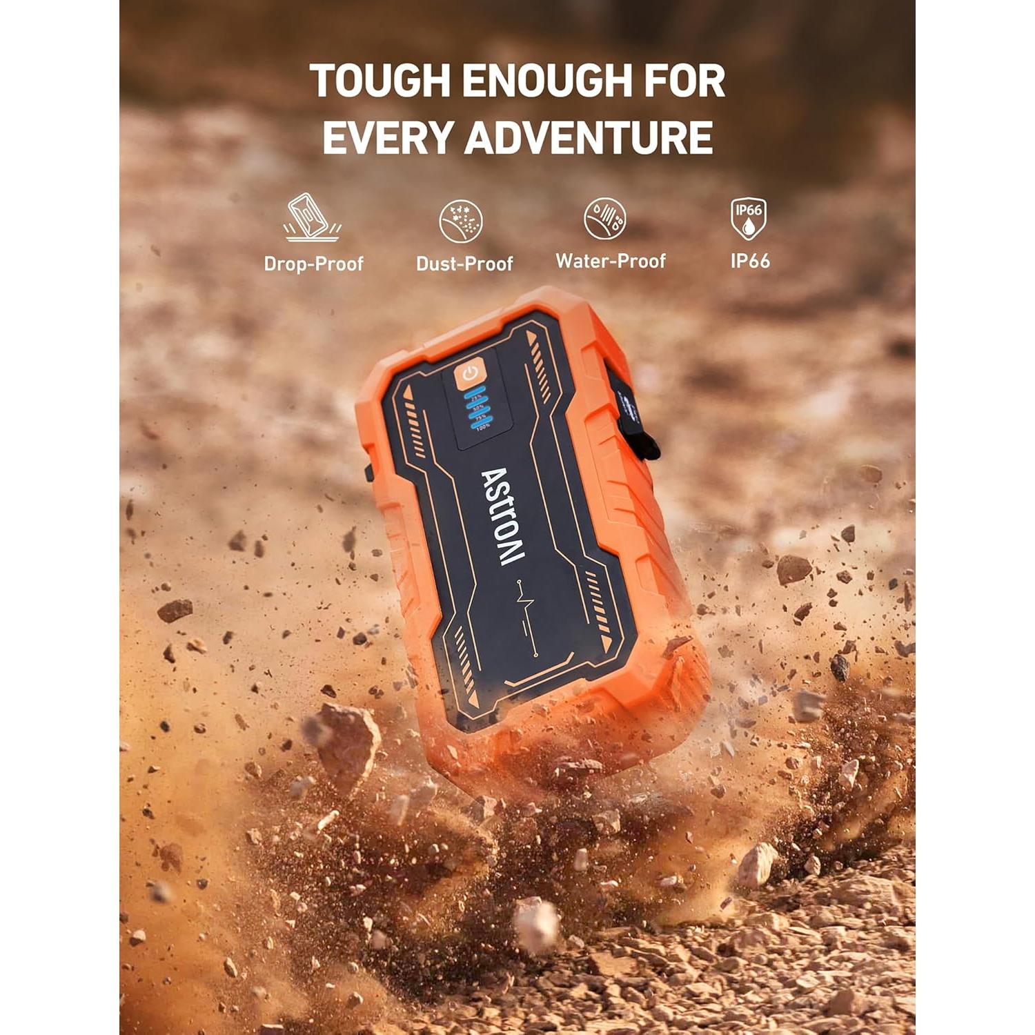 Arrancador de Batería AstroAI S8 Pro 3000A 12V Naranja