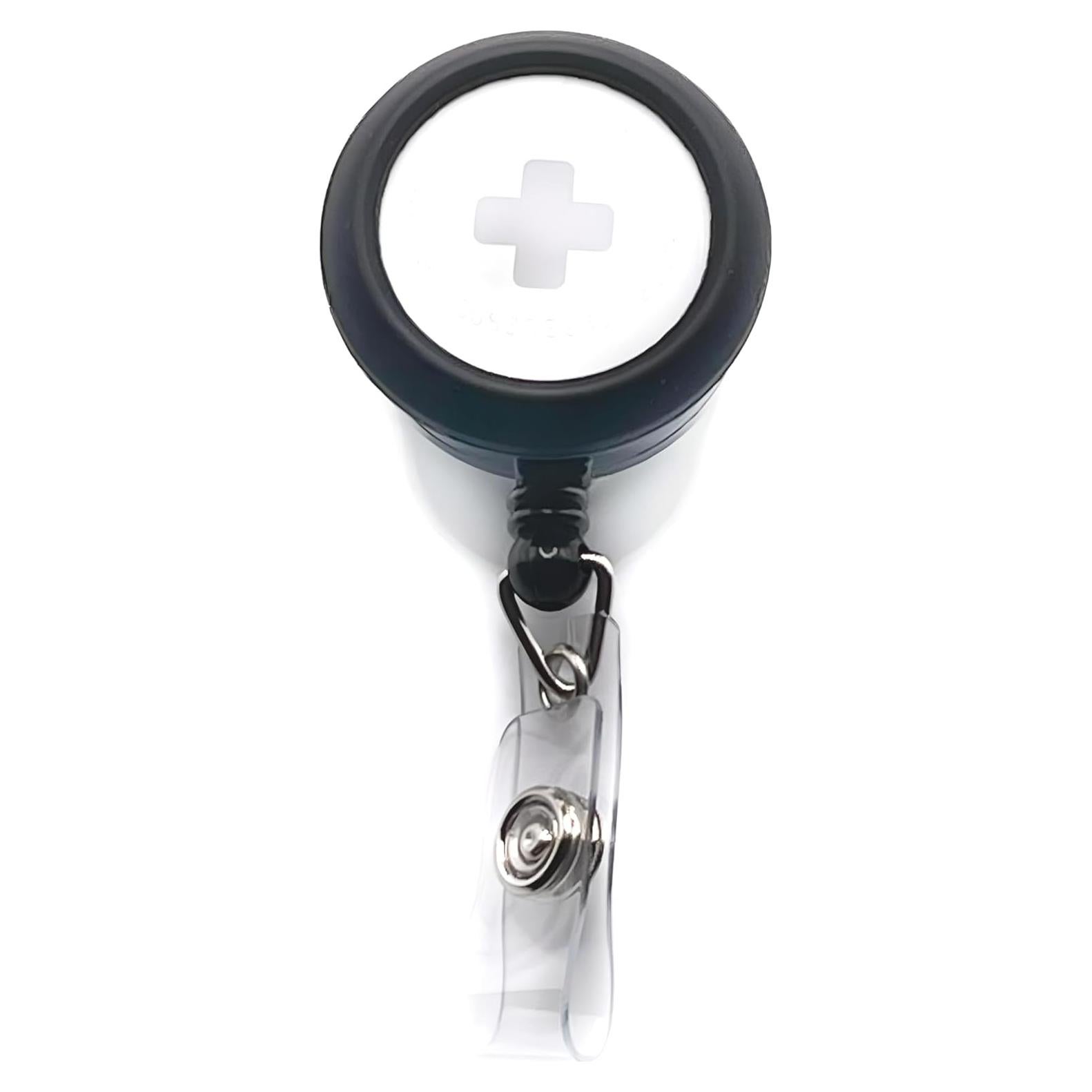 Porta Credencial con Clip de Cocodrilo y Soporte para AirTag