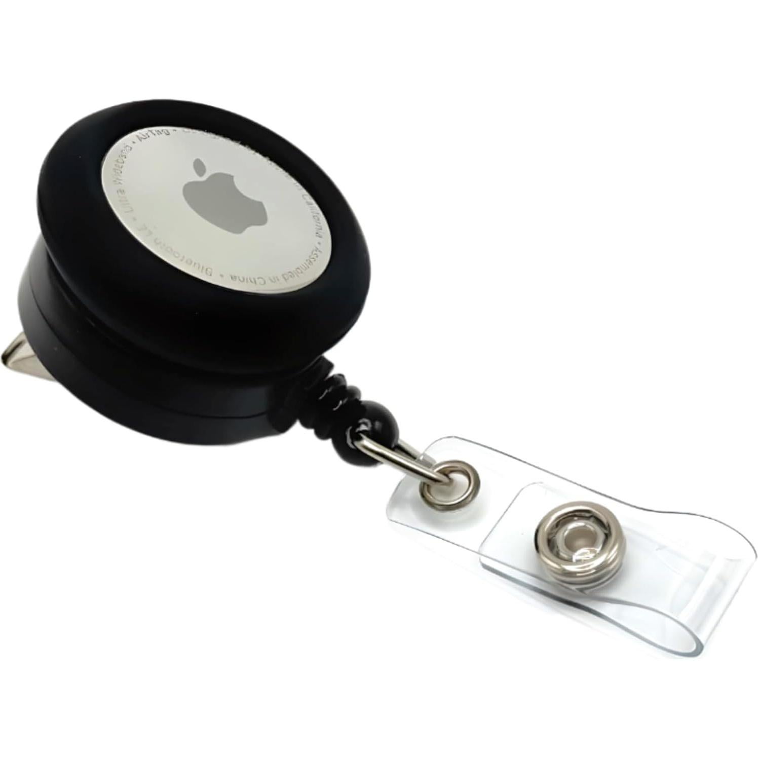 Porta Credencial con Clip de Cocodrilo y Soporte para AirTag