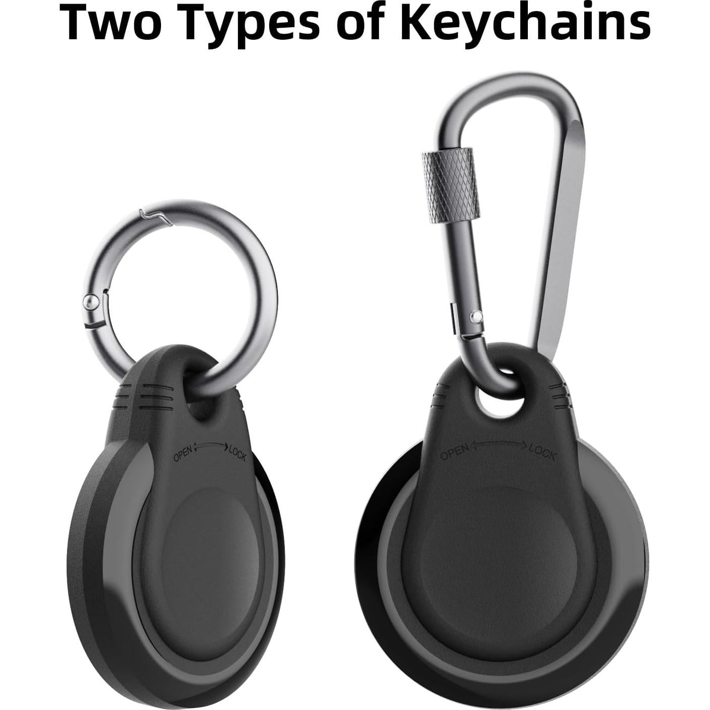 Soporte Impermeable para AirTag Holixcase Negro 4 Pack