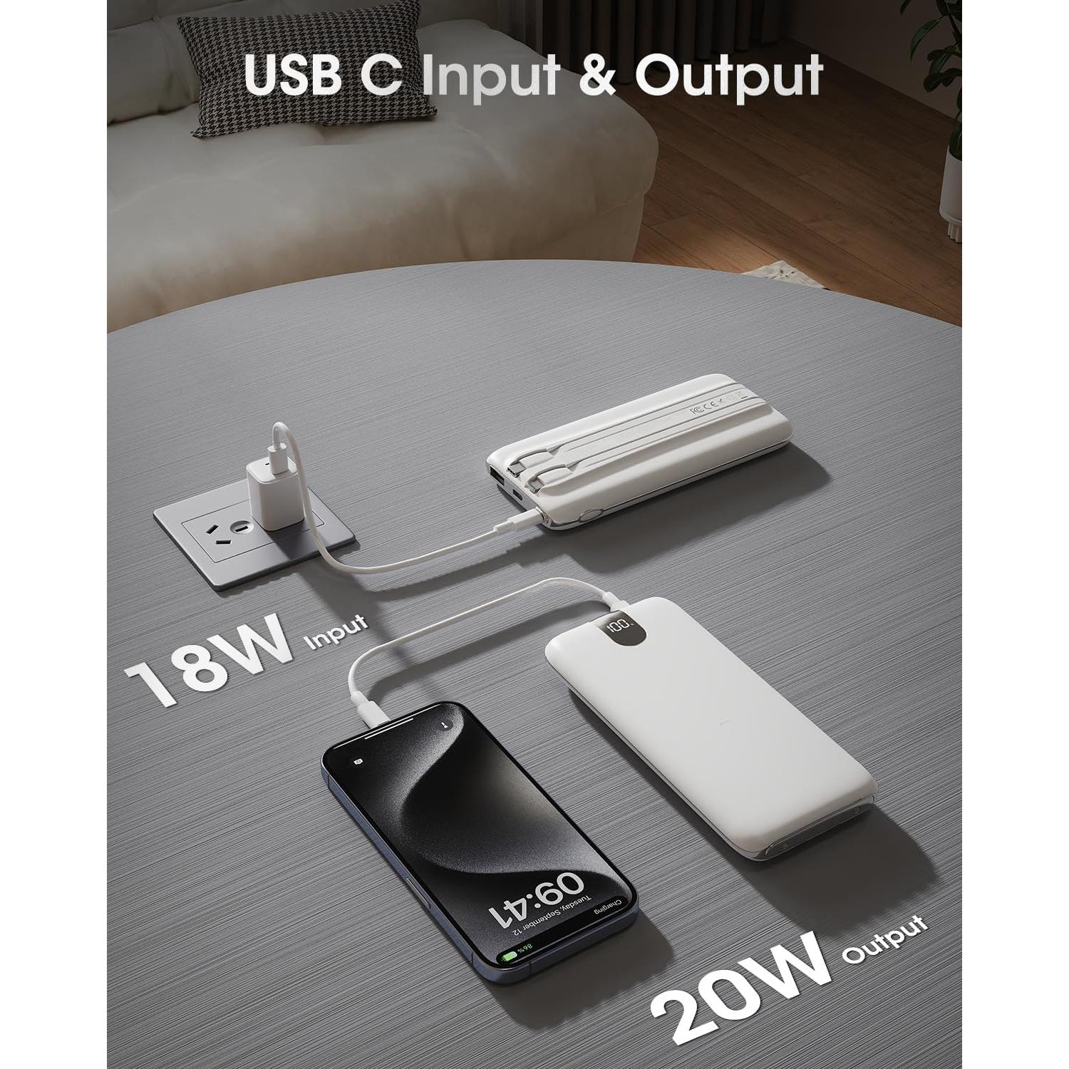 Cargador Portátil 10000mAh Union Suppo Carga Rápida 20W