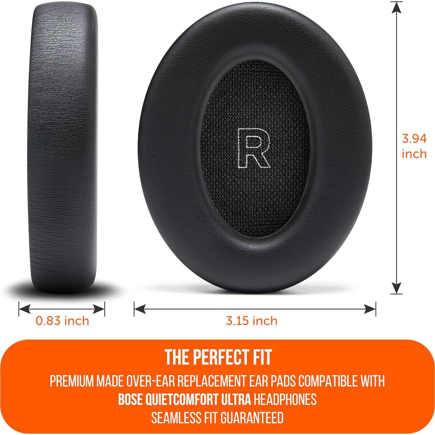 Almohadillas de Repuesto Wicked Cushions para Bose QC Ultra - Negro