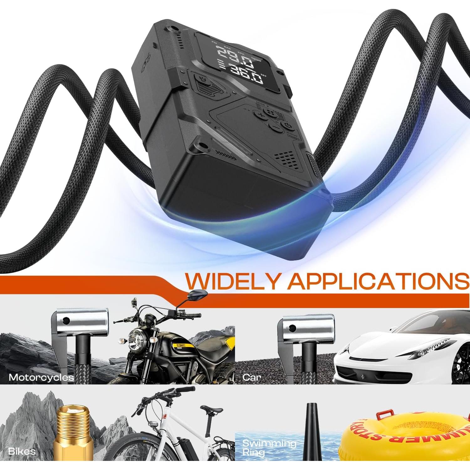 Arrancador de Batería Leafora Q11 con Compresor 3000A 12V