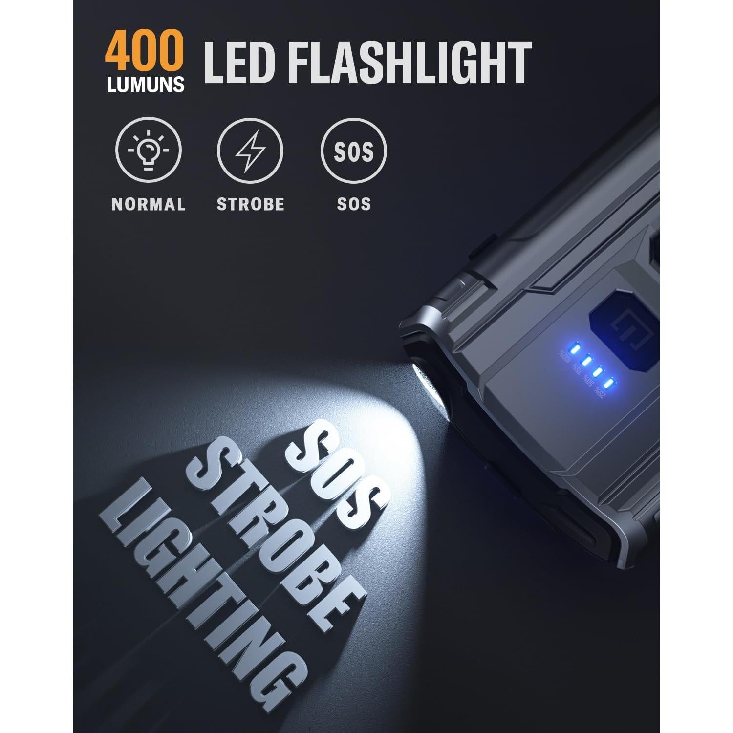 Arrancador de Batería GIMFOOM S2000 2000A 12V con Luz LED