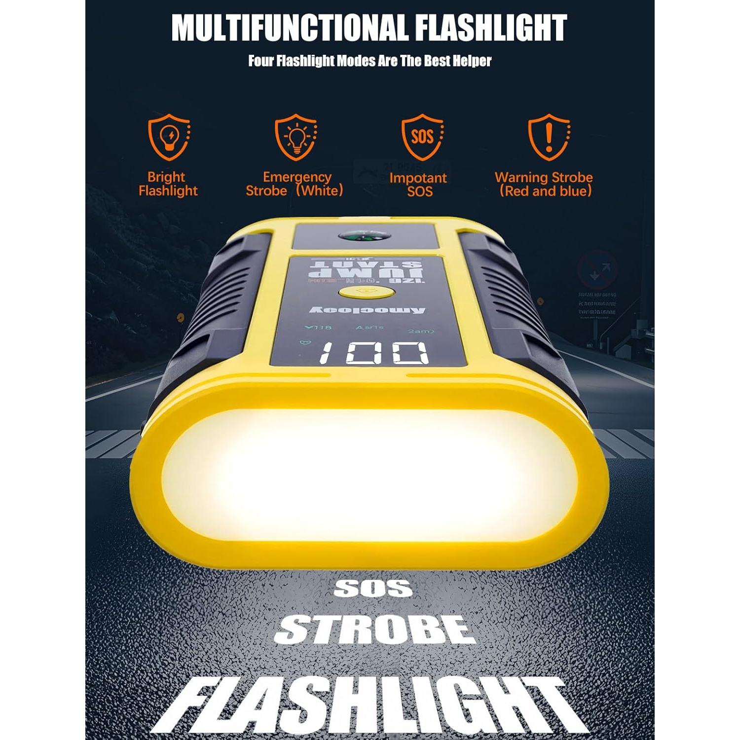 Arrancador de Batería Amcelooy HH-525A 2400A con Compresor 100 PSI