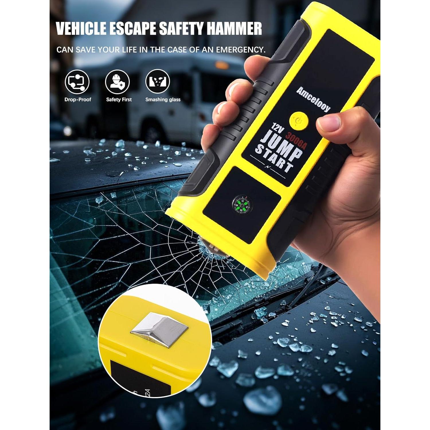 Arrancador de Batería Amcelooy HH-525A 2400A con Compresor 100 PSI