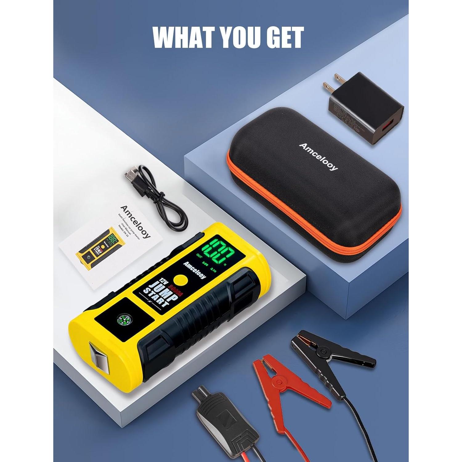 Arrancador de Batería Amcelooy HH-525A 2400A con Compresor 100 PSI