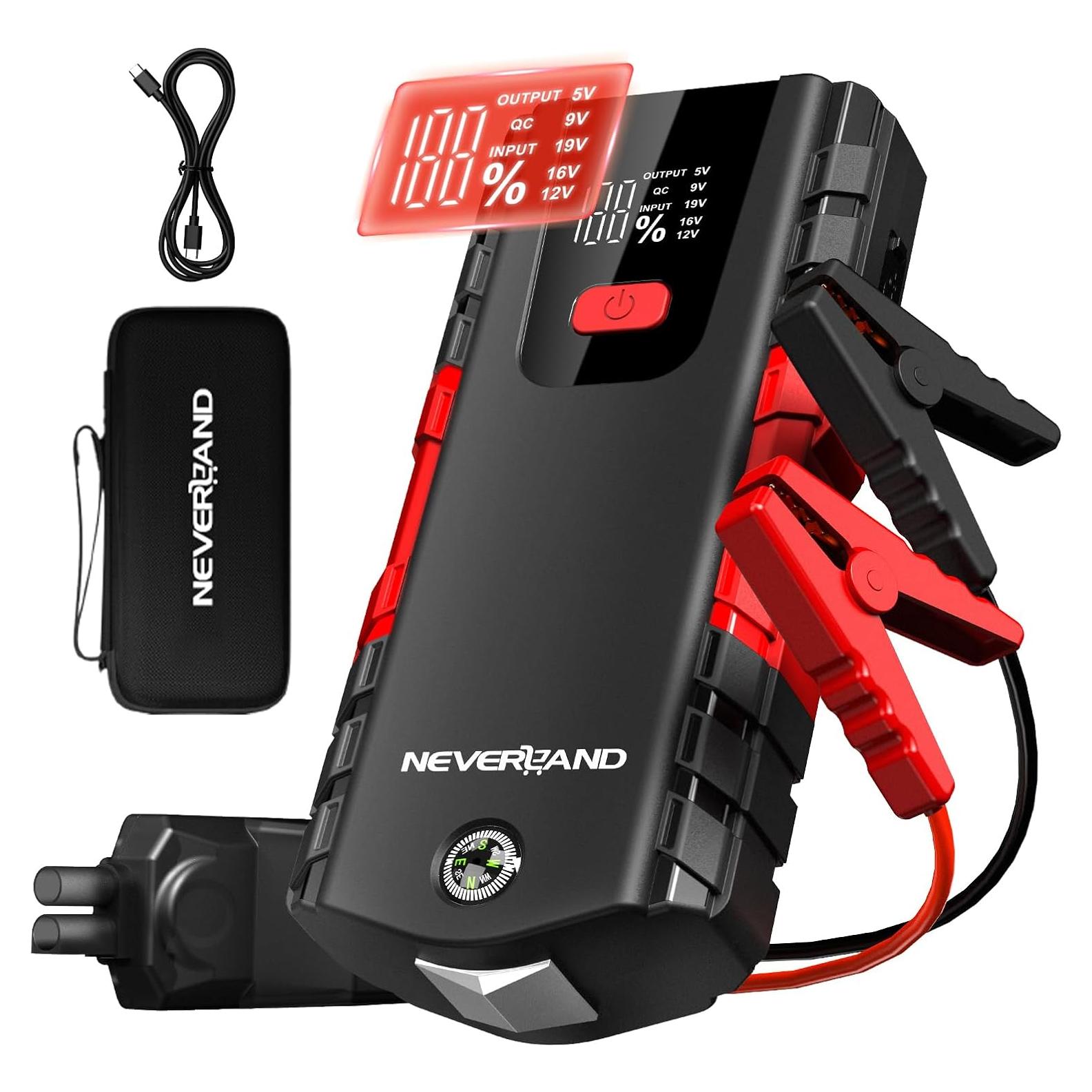 Arrancador de Batería de Coche NEVERLAND N4 - 6000A Portátil